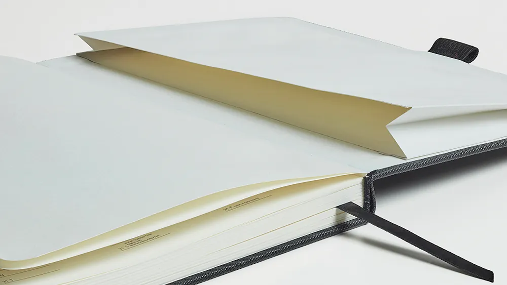 Expandable inner pocket inside the back cover