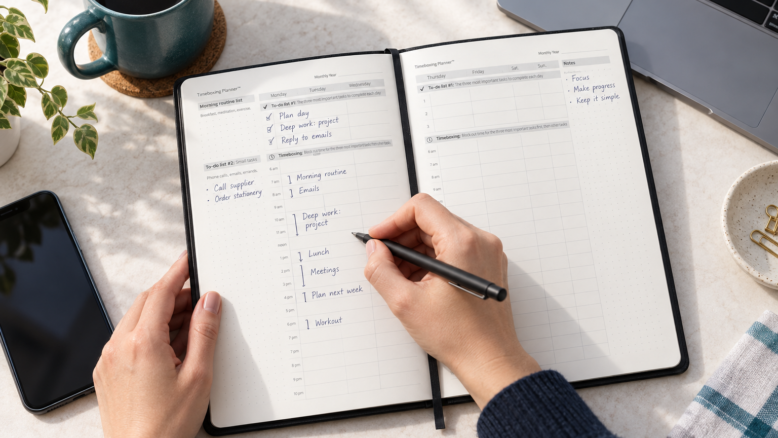 What is time blocking? How to plan a whole day on paper